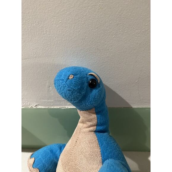 Toys R Us Animal Alley Brontosaurus Plush 26" Blue Dinosaur Stuffed Soft Toy - Picture 2 of 6